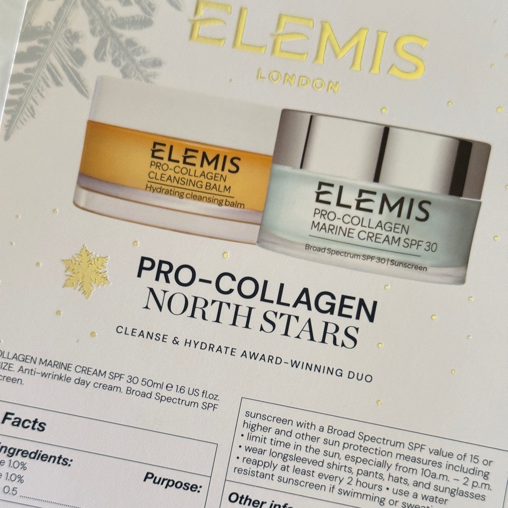 ELEMIS PRO COLLAGEN MARINE CREAM CREAM AND CLEANSER NEW NWT NIB - Picture 2 of 2